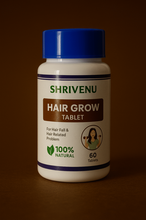ShriVenu Hair Grow Tablet – 100% Natural Formula for Strong, Healthy & Shiny Hair